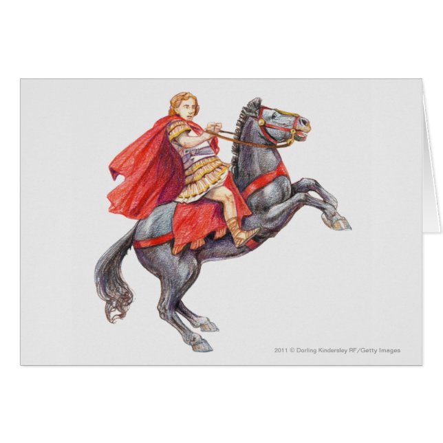 Cartão Ilustração de Alexander o excelente (Frente Horizontal)
