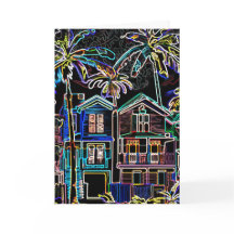 Ilustração de bairro de Natal em Miami