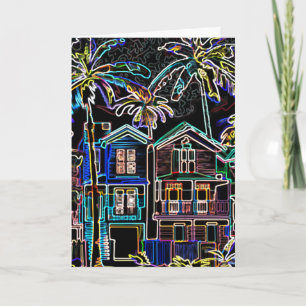 Cartão Ilustração de bairro de Natal em Miami