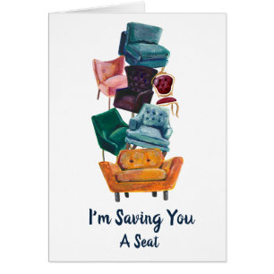 Cartão Ilustração de Camadas Empilhadas Vogue & Trendy