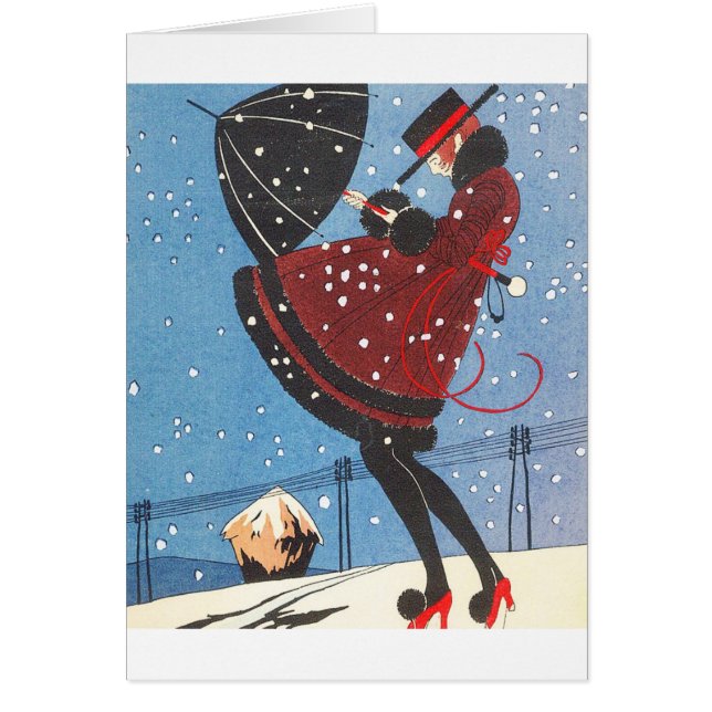 Cartão Ilustração de Deco (Frente)