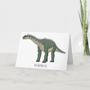 Cartão ilustração de desenho animado de Barapasaurus