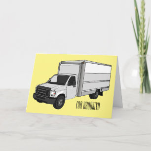 Cartão Ilustração de desenho animado de caminhão