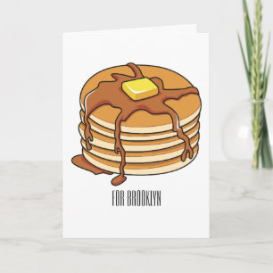 Cartão Ilustração de desenho animado de Pancake