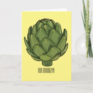 Cartão Ilustração de desenho animado do Artichoke