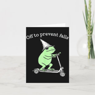 Cartão Ilustração de Enfermeira de Prevenção de Quedas Sp