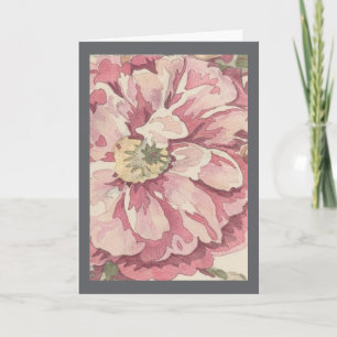 Cartão Ilustração de Lápis de Cor Floral Bonita (AI) Foto