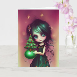 Cartão Ilustração de Natal da Mia