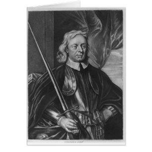 Cartão Ilustração de Oliver Cromwell