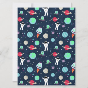 Cartão ilustração de padrão espacial