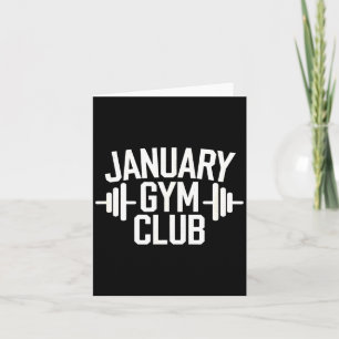 Cartão Ilustração de Treino de Fitness do Clube de Ginást