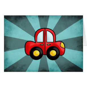 Cartão ilustração do carro vintage