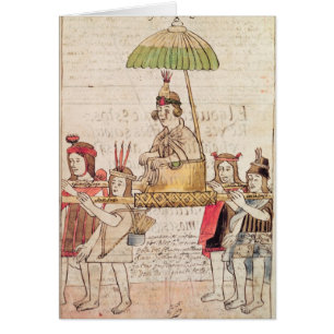 Cartão Ilustração do Inca de Huascar