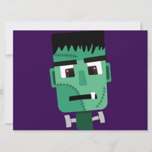 Cartão Ilustração do Monstro de Frankenstein