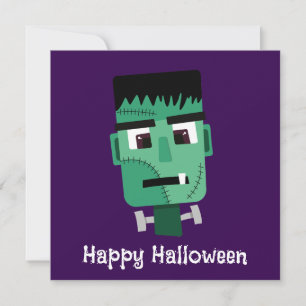 Cartão Ilustração do Monstro de Frankenstein