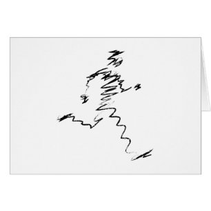 Cartão Ilustração legal do Runner