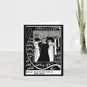 Cartão Ilustração Notecard-Vintage-Aubrey Beardsley 4
