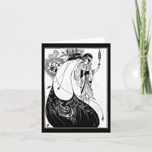 Cartão Ilustração Notecard-Vintage-Aubrey Beardsley 5