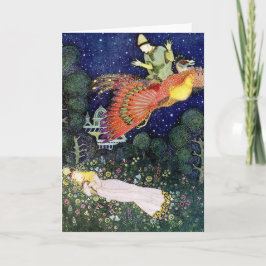 Cartão Ilustração Vintage Edmund Dulac Firebird