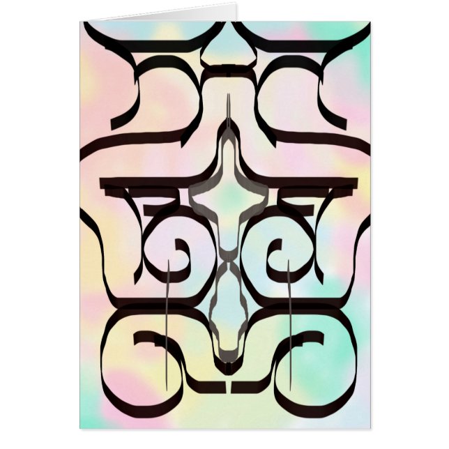 Cartão ilustrações de cores (Frente)