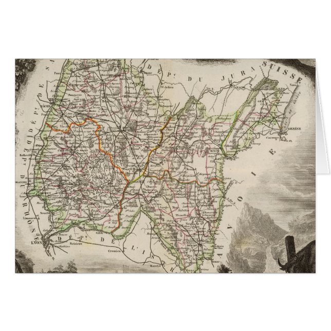 Cartão Ilustrações, paisagens (Frente Horizontal)