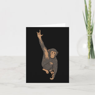 Cartão Ily Monkey Gestos com as Mãos em Língua de Sinais