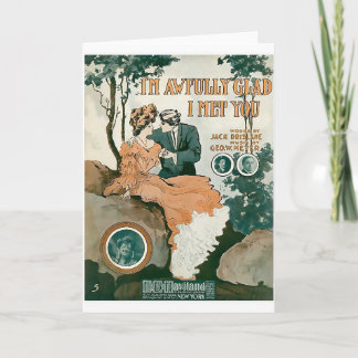 Cartão I'm Awful Glad I Met You