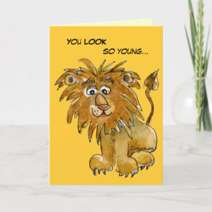 Cartão I'm not LION Birthday Card