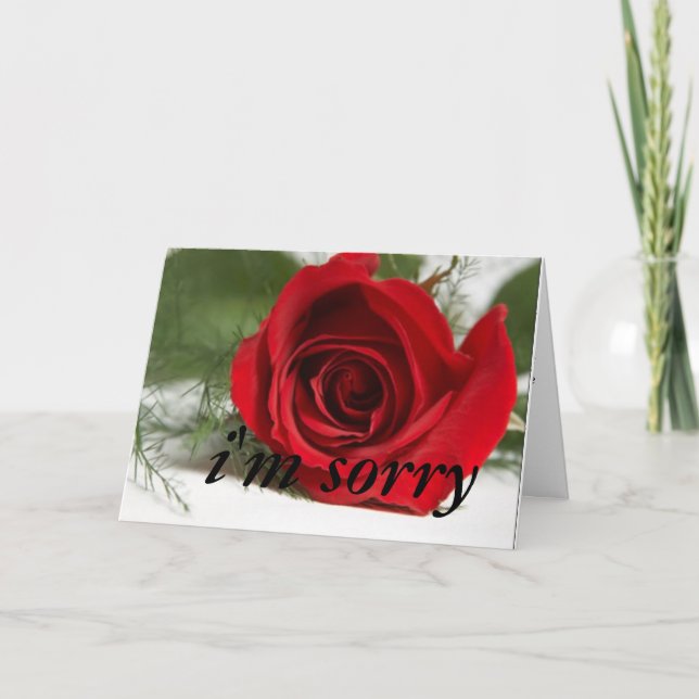 Cartão "I'm Sorry" Card Design1 (Frente)
