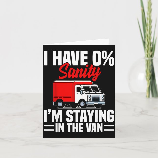 Cartão I'm Staying In Tha Van Phasmophobia Funny Gamer Me (Frente)