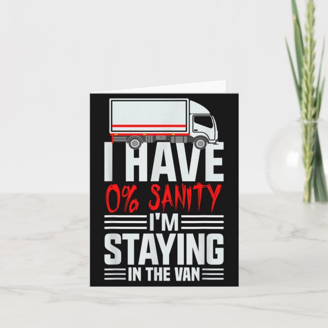 Cartão I'm Staying In Tha Van Phasmophobia Funny Gamer Wo (Frente)