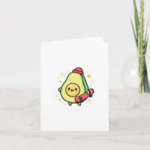 Ímã de Bebê Abacate Kawaii Fofo.