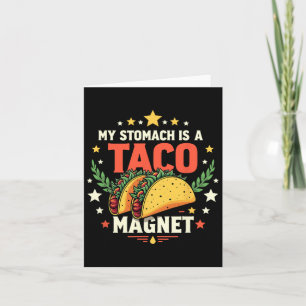 Cartão Ímã de Taco Cinco De Mayo 