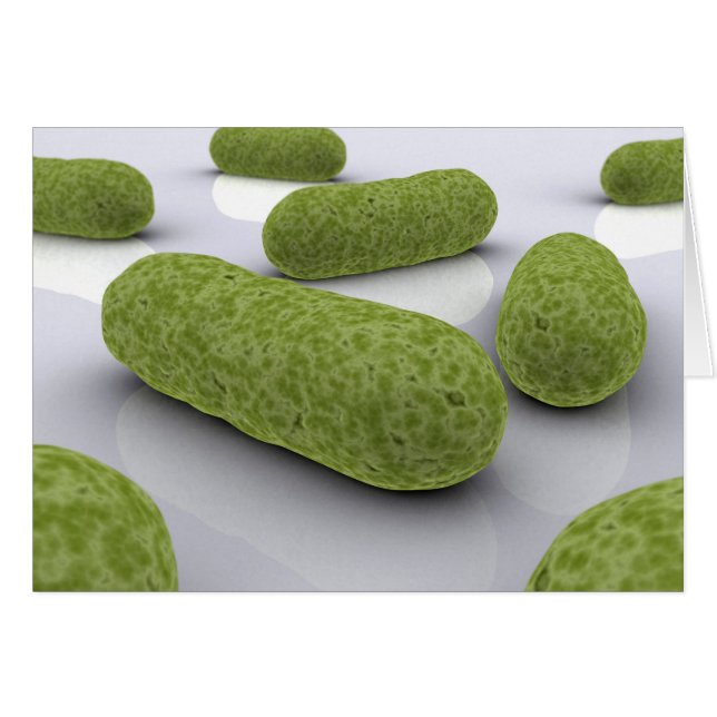 Cartão Imagem Conceitual Das Bactérias 1 (Frente Horizontal)