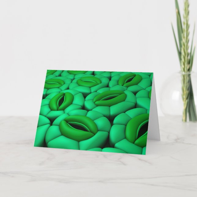 Cartão Imagem Conceitual De Stomata 1 (Frente)