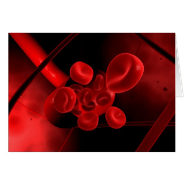 Cartão Imagem Conceitual De Um Vaso Sanguíneo (Frente Horizontal)