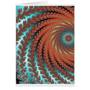 Cartão Imagem da cor do Fractal