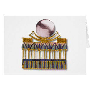 Cartão Imagem da Lua Egípcia Antiga