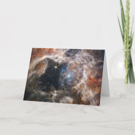 Cartão Imagem da Nebula Tarantula do JWST