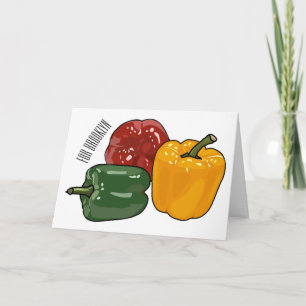Cartão Imagem de desenho em Capsicum