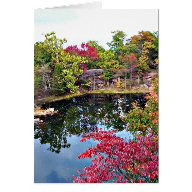 Cartão Imagem de outono do Missouri (Frente)