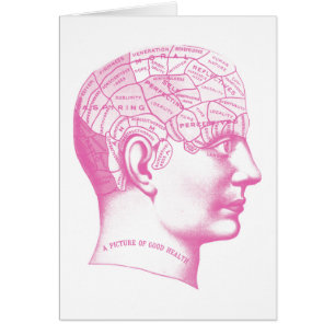 Cartão Imagem de um bom cérebro de saúde