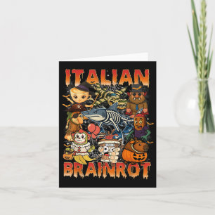 Cartão Imagem do Brainrot Italiano Halloween C