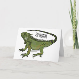 Cartão Imagem do desenho de Iguana