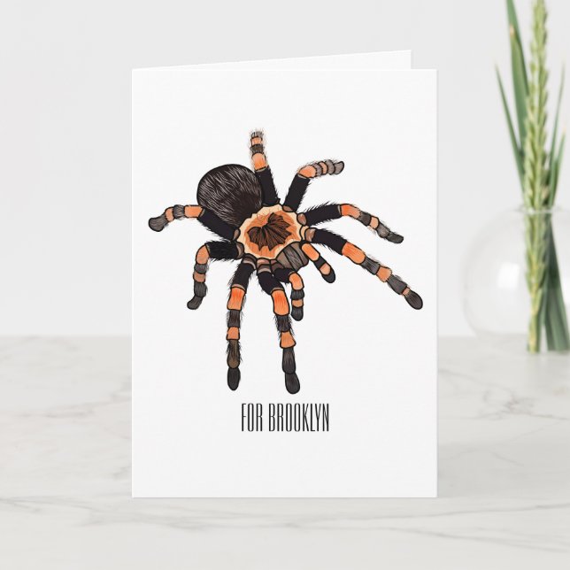 Cartão Imagem do desenho de Tarantula (Frente)