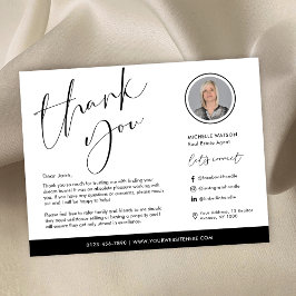 Cartão Imagem do Imobiliário Moderno Minimalista Obrigado