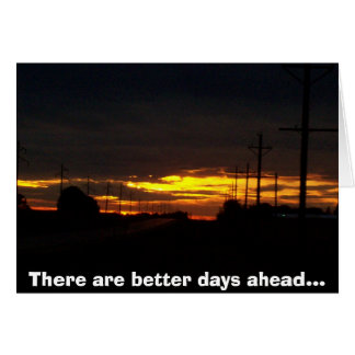 Cartão imagem do por do sol