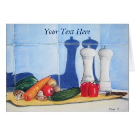 Cartão imagem estática colorida de vegetais misturados