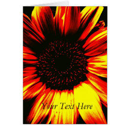 Cartão imagem incrível de girassol amarelo grande