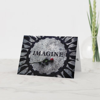 Cartão Imagine Monumento com Dia de as mães de Rosa verme